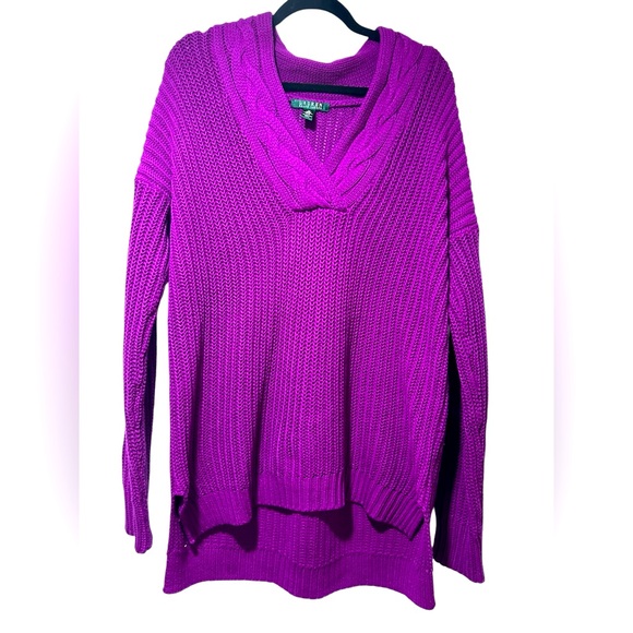 Lauren Ralph Lauren Sweaters - Lauren by Ralph Lauren Bright Purple Cotton Sweater Medium